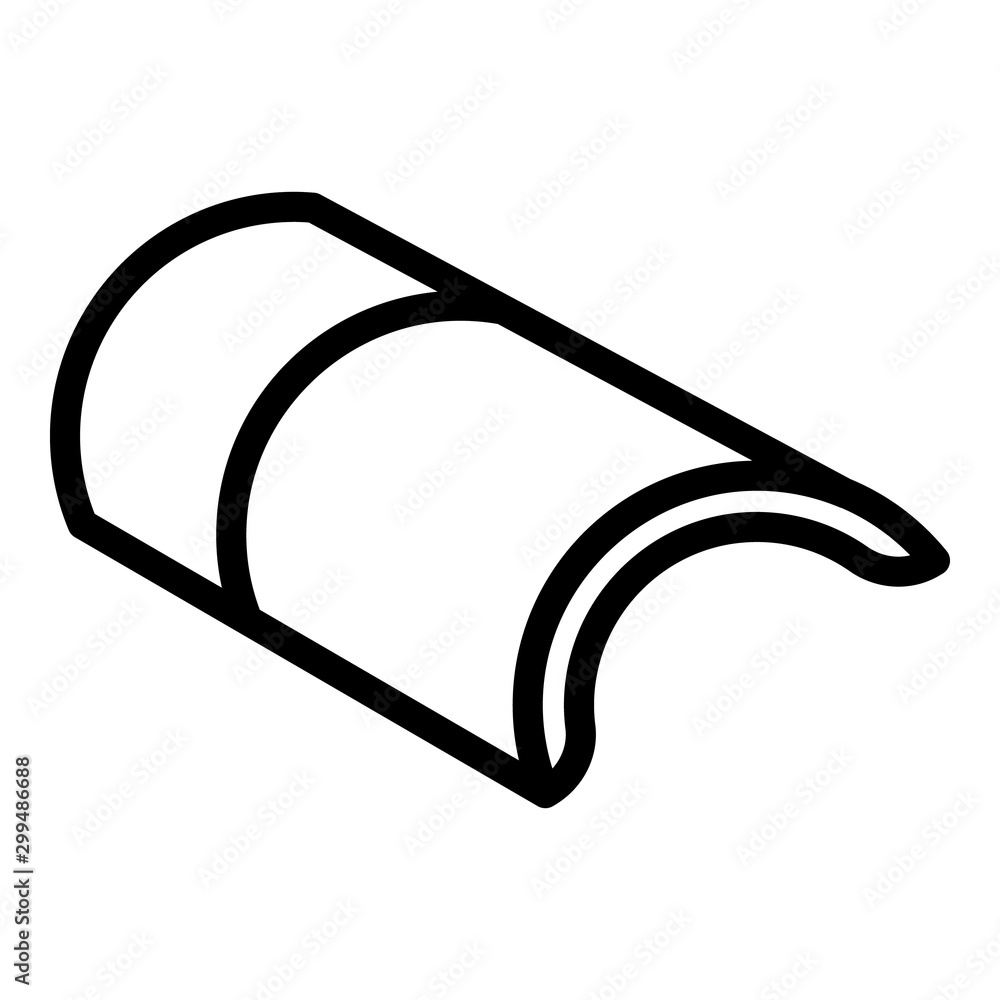 Poster phone flexible display icon. outline phone flexible display vector icon for web design isolated on w