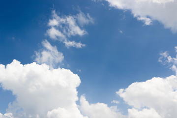 Blue sky and clouds background