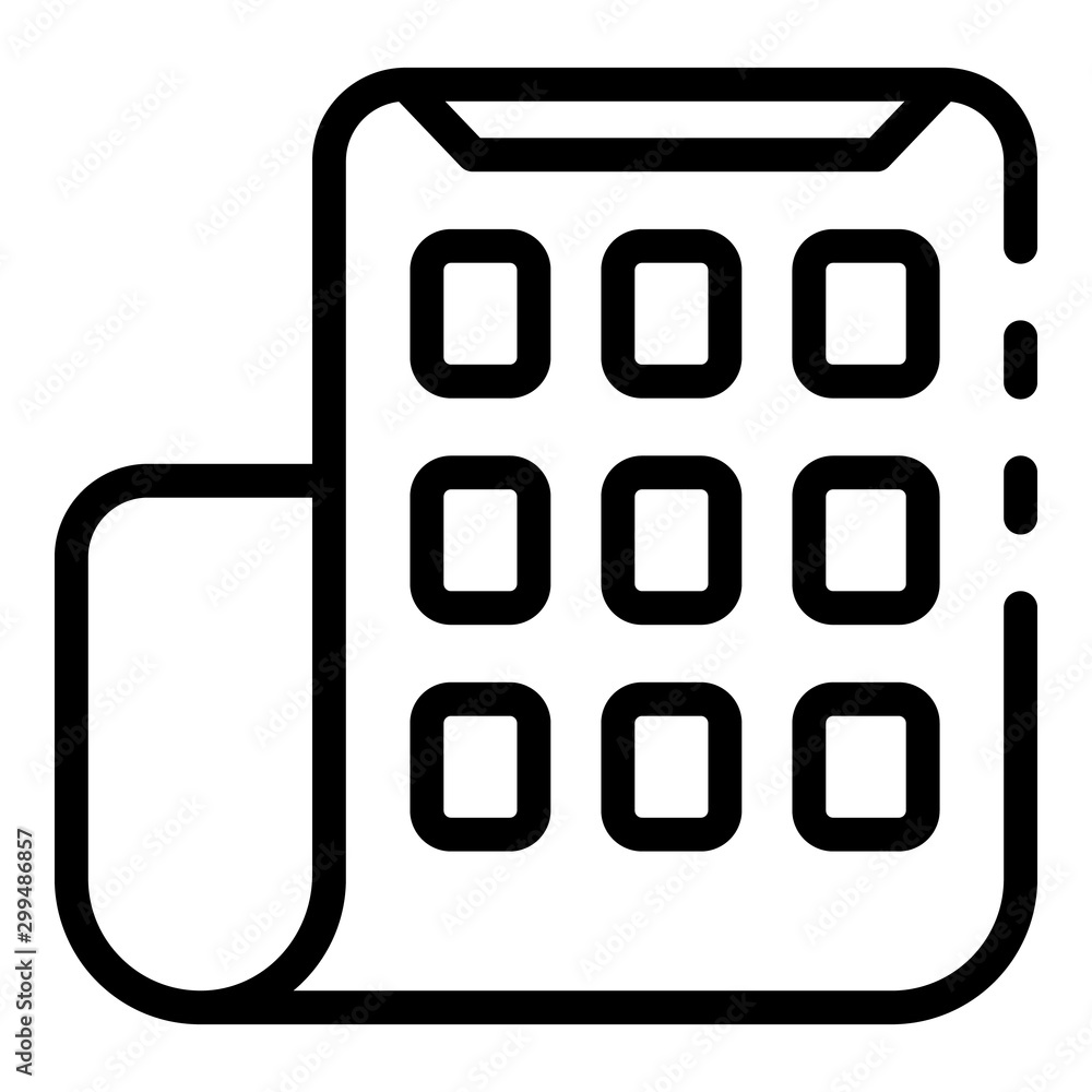 Poster thin foldable smartphone icon. outline thin foldable smartphone vector icon for web design isolated 