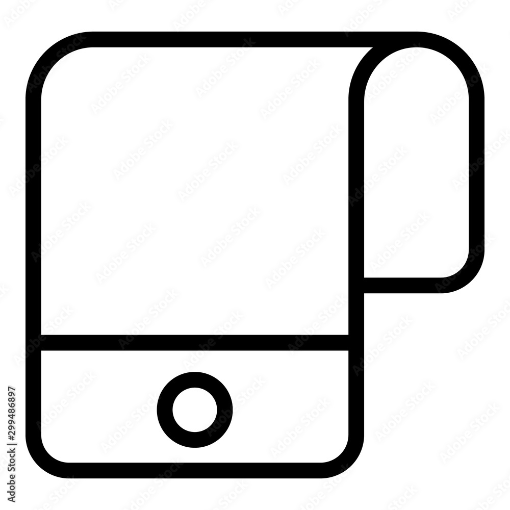 Poster foldable display gadget icon. outline foldable display gadget vector icon for web design isolated on