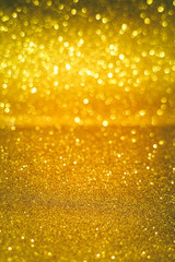 Silver Sparkling Lights Festive background with texture. Abstract Christmas twinkled bright bokeh defocused and Falling stars. Winter Card or invitation	