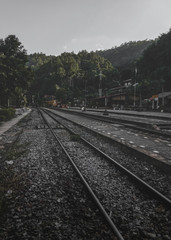 Obraz premium Khuntan railway Station in Lamphun, Thailand