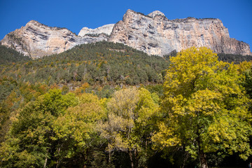 Fototapeta na wymiar Natural landscape with blue sky in Spain