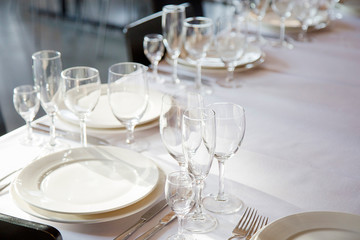 served tables ready for guests