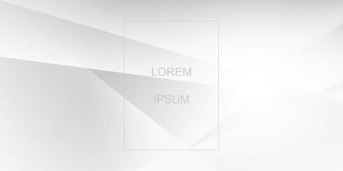 Fototapeta premium Abstract geometric white and gray color background. Vector, illustration.