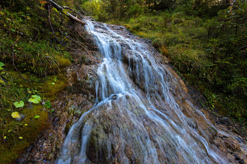 Fototapeta premium The source of the Drava River, Italian Alps