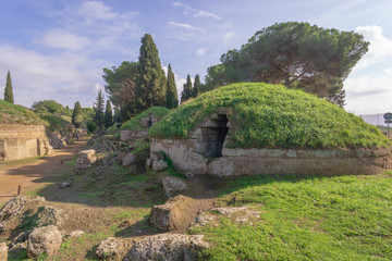 Etruscan necropolis (8th century b.C.) Cerveteri Rome Province, Italy. UNESCO World Heritage
