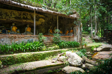 Fototapeta na wymiar Wat Palad temple buildings, Chiang Mai, Thailand