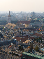October 19, 2018. View of the city of Vienna from the observation deck.   Austria