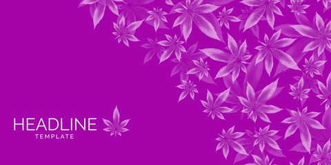 Cannabis leaf, Marijuana herb Vector Background