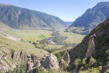 Fototapeta premium river and rock 