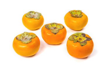 Persimmon  isolated on white background