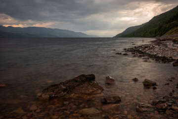 Loch Ness, a large, deep, freshwater loch in the Scottish Highlands  best known for alleged sightings of the Loch Ness Monster, also known as "Nessie".