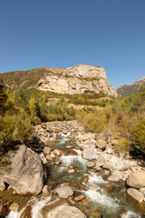 Natural landscape with blue sky in Spain