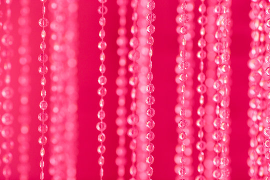 Pink christmas sparkler abstract background © Parfenova