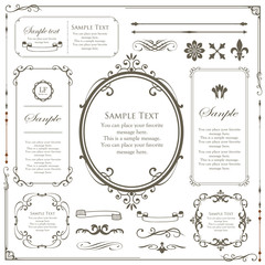 Print Beautiful decorative material with a sense of quality. Decoration. greeting card. Premium decoration. Ticket design. Antique ruled lines. High-quality box border. Design template. 