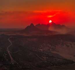 Rojo atardecer