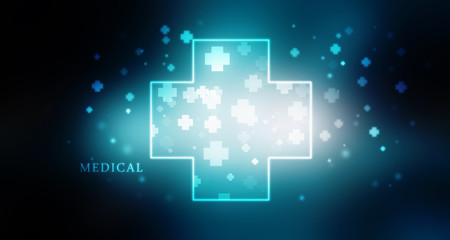 2D illustration medical structure background