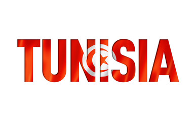 tunisian flag text font