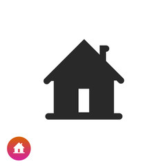 Home icon vector black and white pictogram isolated, flat house shape or silhouette symbol modern images