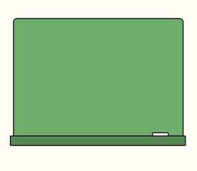 Chalkboard on a white background. Vector illustration.