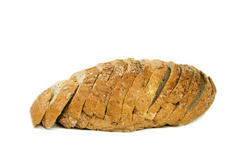 bread loaf isolated on white background