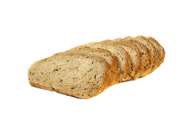 bread loaf isolated on white background