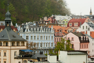 Bunte Häuser von Karlsbad