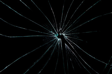 Obraz premium broken glass dark background