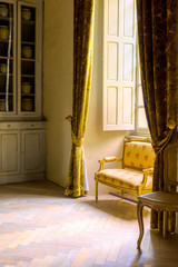 Sitting room in French Renaissance castle