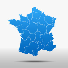 map of France