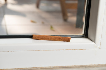 Practical way of getting rid of ants with cinnamon.  