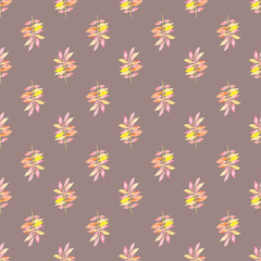 Vector watercolor floral pattern. Seamless vector texture. For fashion prints. 