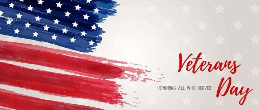 USA Veterans day banner