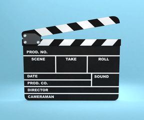 Fototapeta premium clapboard cinema clap action film