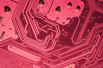 Electronic circuit board abstract background. computer motherboard close up. micro elements of computer. Intelligent technology