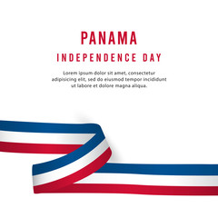 Happy Panama Independence Day Vector Template Design Illustration