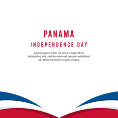 Happy Panama Independence Day Vector Template Design Illustration