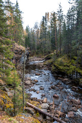 Gorge Larkin near the mountin Iremel, South Ural, Republic of Bashkortostan, Russia