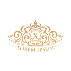 King Crown Art Logo Vector Design