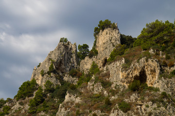 Mountains of Capri Island