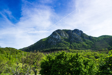 Beautiful panorama of an Italian landscape