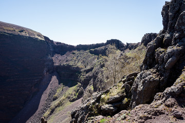 Details of the interior of Vesuvius volcano