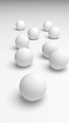 White abstract background. Lowpoly backdrop. Crumpled paper. 3D illustration