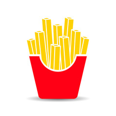 Potato chips vector icon