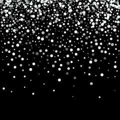  Abstract black background of silver vector dust particles. Brochure Template