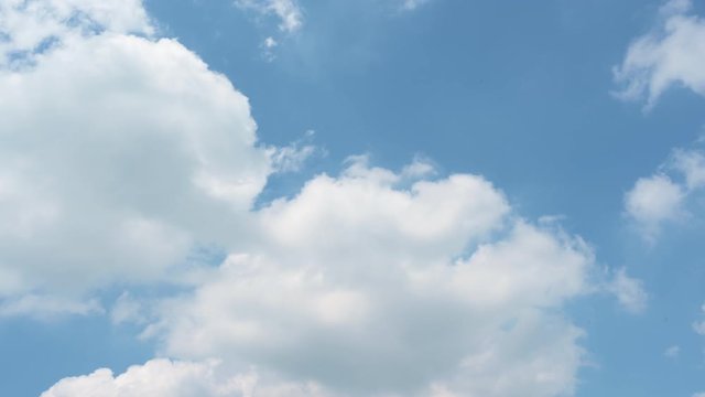 Blue sky and White cloud. clear blue sky with plain white cloud with 4k resolution