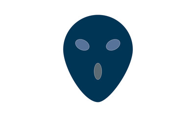 Alien icon for extraterrestrial and sci-fi content