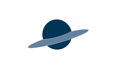 Planet icon for solar system and space illustrations