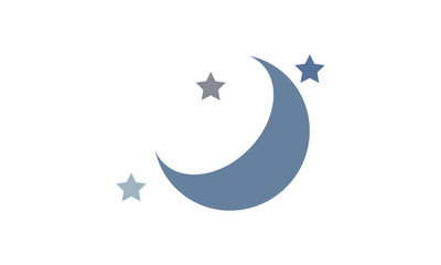 Moon stars icon. Graphic elements for your design
